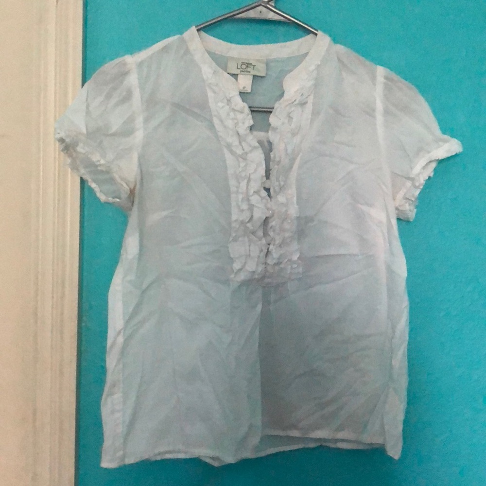Ann Taylor Loft ruffle blouse